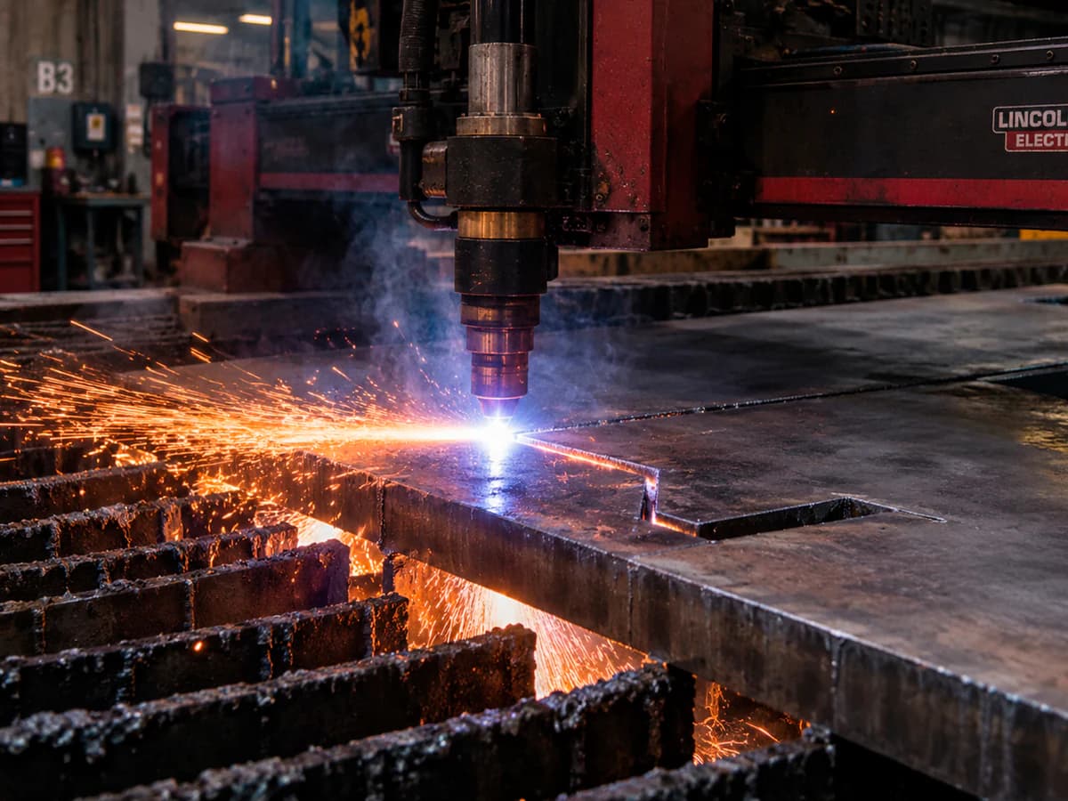 Proceso de corte y fabricación de remolques